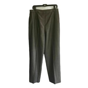 Anne Klein Gray Café Havana High Waist Dress Pants Size 16